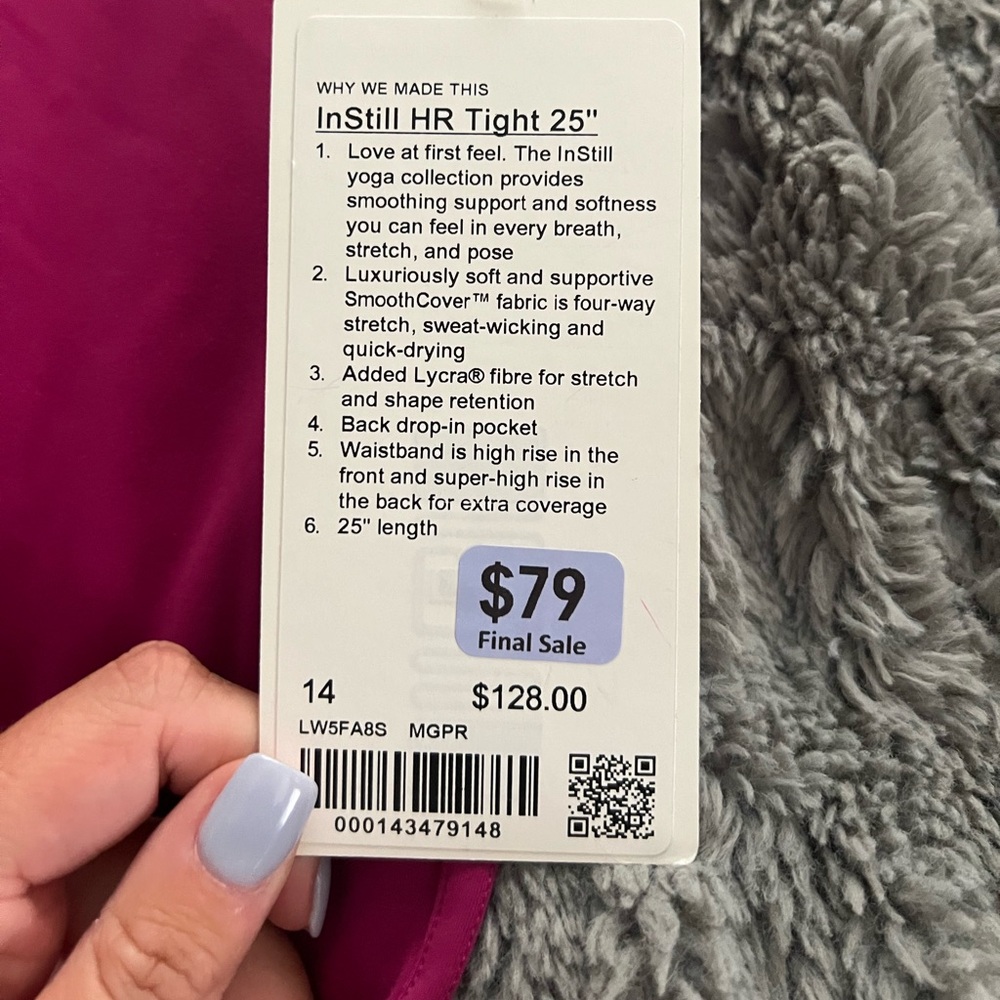 Lululemon Size 14 HR Tight - Picture 3 of 4